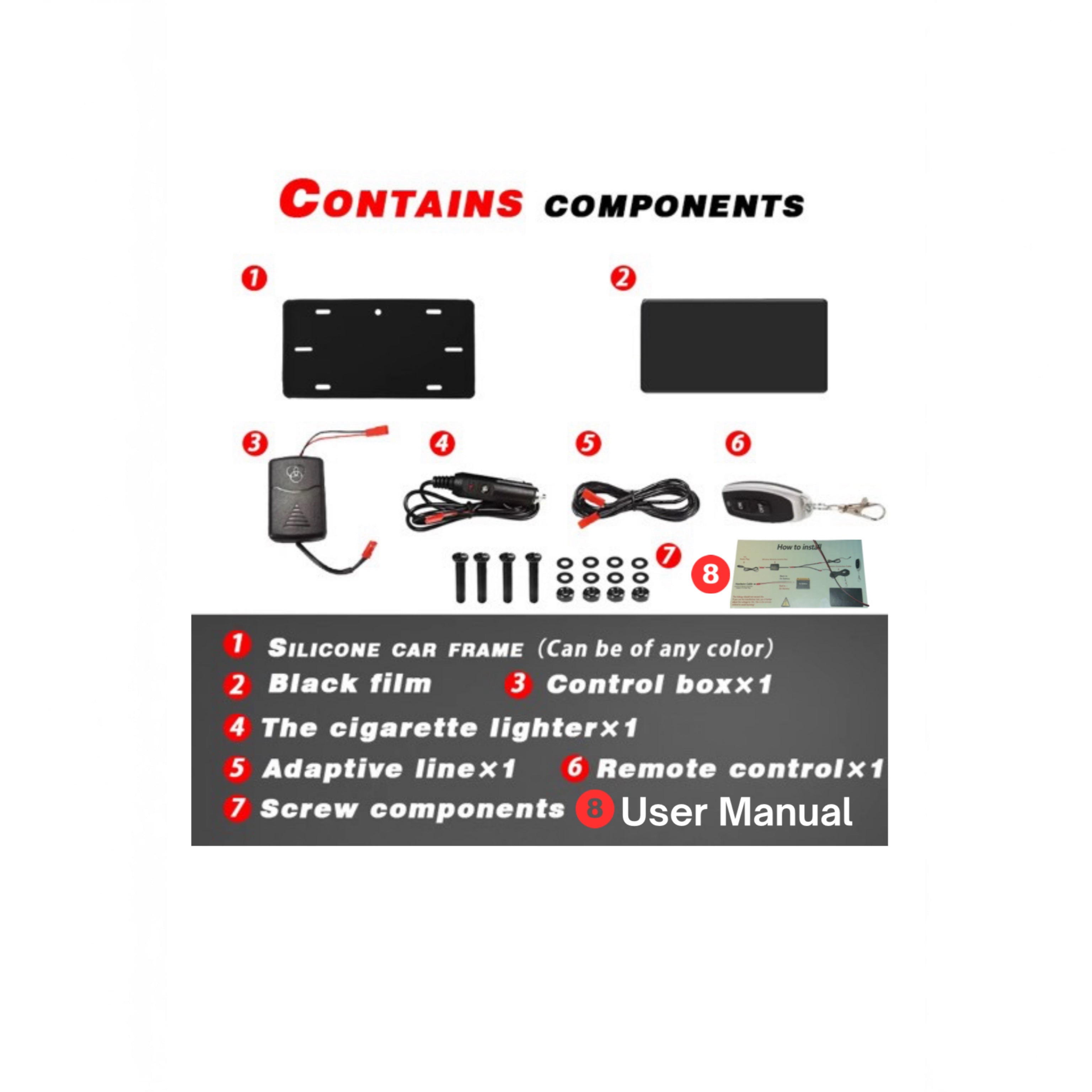 Veloxclubs Vanish Plate Cover For NORTH AMERICA Cars