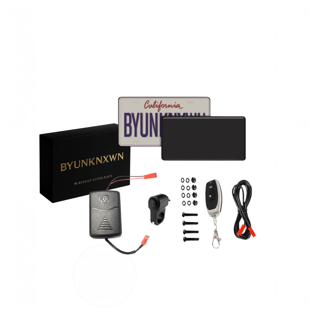 Veloxclubs Vanish Plate Cover for NORTH AMERICA MOTORCYCLES